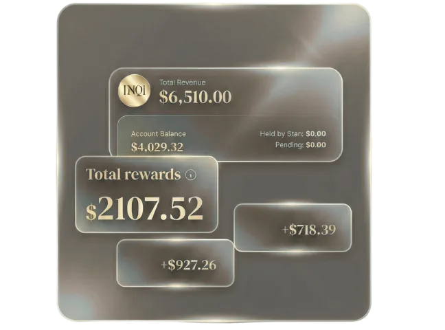 Earnings Dashboard - Total Revenue $6,510.00